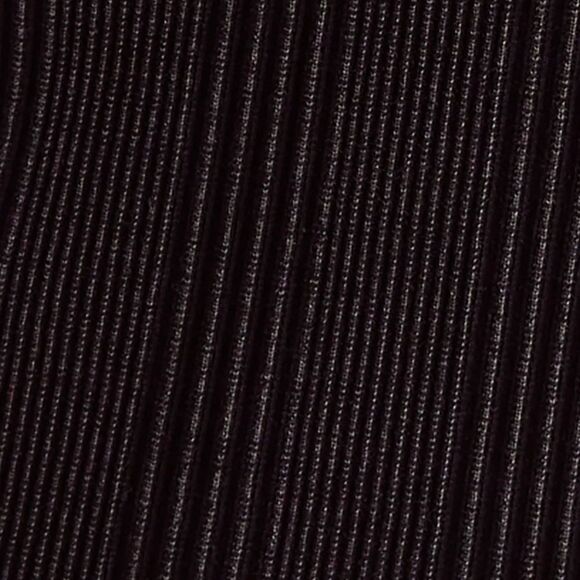 free people XS Black Brynn Turtleneck Scrunched Ribbed Thermal Cotton Top - Picture 13 of 16